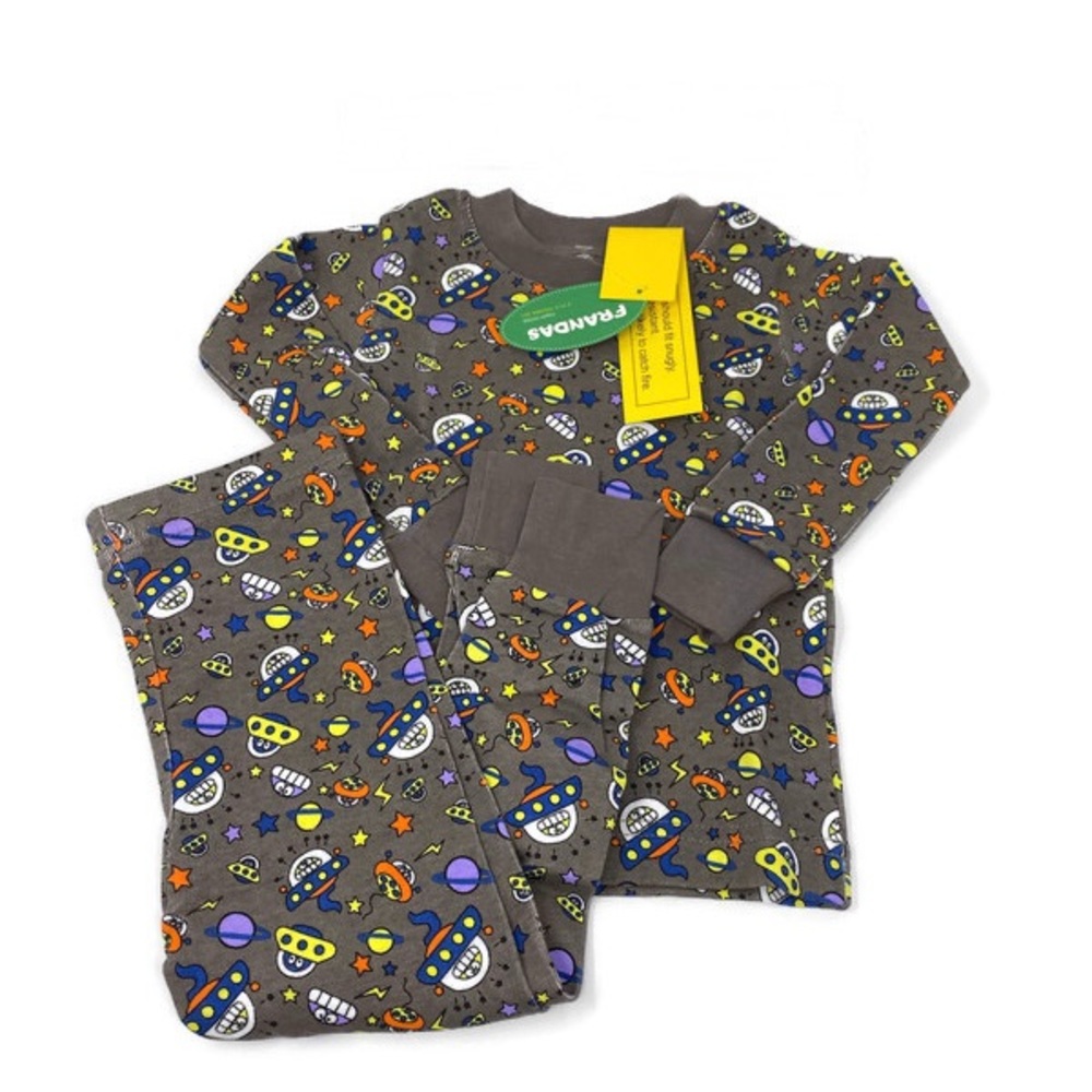 Frandas Pajama Set Outer Space Kids NWT Size 2T